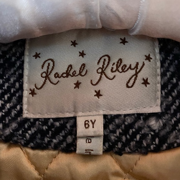 Girls Rachel Riley tweed coat - Picture 3 of 4